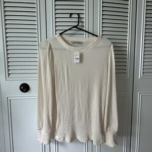 BNWT Loft Cream Shirt